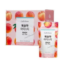 카페베네 복숭아아이스티, 190ml, 10개