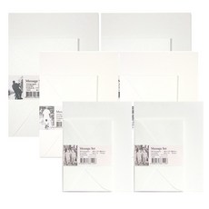자연과사람 편지지 대 + 중 + 소 세트, 화이트(무지), 2세트