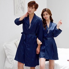 TREE 남성용 실키나잇 잠옷가운