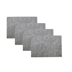 구찌니 페브릭 테이블 매트 4p, 스카이그레이, 가로 43cm x 세로 30cm
