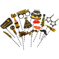 파티팡 포토프롭스 15종 세트, 생일파티 HAPPY BIRTHDAY, 1세트