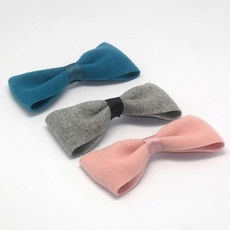 유아 헤어핀 파스텔모직리본핀 3종세트