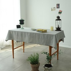 깅엄체크식탁보