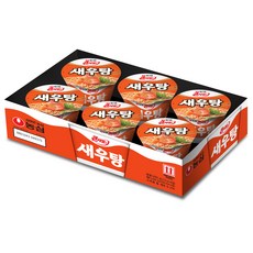 농심 새우탕큰사발 115g, 6개