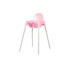 마켓비 SIGTAG 유아식탁의자 + SIGTAG 유아트레이 하이체어 세트, 핑크