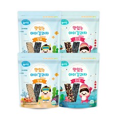 퓨어잇 맛있는 아이김과자 참깨 20g x 2p + 통곡물 20g x 2p 세트, 참깨, 통곡물, 1세트