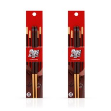 빼빼로 프렌즈 젓가락 PF5431, 혼합 색상, 2개