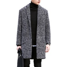 단군 남성용 싱글버튼 보카시 코트