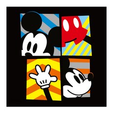 아이러브페인팅 미키마우스 그리기 세트 25 x 25 cm 블랙 팝아트 미키