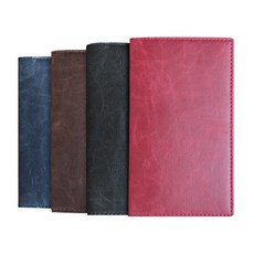 해피바이러스 Vintage notebook 베이직 수첩 4종 세트, 레드, 네이비, 브라운, 블랙, 1세트