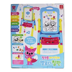 핑크퐁 아기상어 멜로디 칠판 자석학습보드, 혼합색상