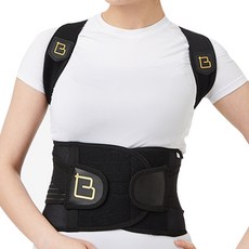 바디공식 보정 어깨밴드 남녀공용 바른자세 어깨밴드, L(100-130CM)