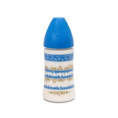 스와비넥스 에스닉 오뜨꾸뛰르 3포지션 폴리아미드 젖병 270ml, 4개월 이상, 에스닉 사파이어