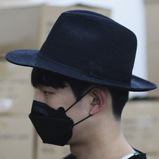 밀짚페도라모자