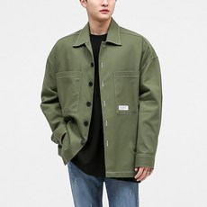단군기획 남성용 빅포켓 스티치 트러커 자켓