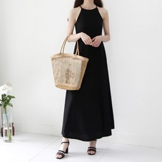 세이스타일 컬린홀터 A라인 민소매 원피스