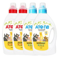 아토엔비 세제 1.5L x 2p + 섬유유연제 파우더향 1.5L x 2p 세트, 1세트