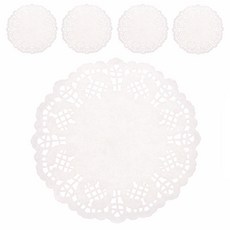 리빙다 도일리 원형 페이퍼 19cm 100p, 5세트