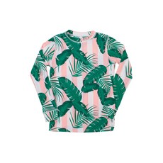 셰이드크리터스 여아용 긴소매 botanical pink 래쉬가드 상의