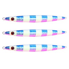 로얄피쉬 메탈지그 길쭉이 미끼 3p, 블루, 150g