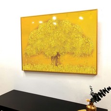 이나코리아 황금 돈나무 그림액자, 골드메탈