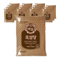 백설 흑설탕, 1kg, 16개