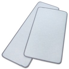 삼바텍 직물패턴 PVC 다용도 쿠션 주방매트, 그레이
