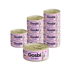 고스비 어덜트 프레스코 고양이 캔 닭고기 앤 토끼고기, 닭, 70g