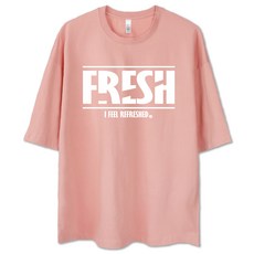 벤힛 FRESH 오버핏 반팔티셔츠 - 흰색반티