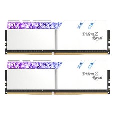 지스킬 DDR4 32G PC4-25600 CL14 TRIDENT Z ROYAL 데스크탑용 램 실버 16G x 2p, F4-3200C14D-32GTRS