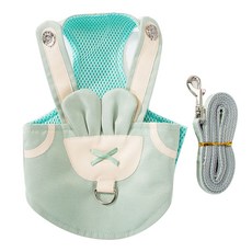 파스텔펫 내추럴 디자인 애견 하네스 그린매쉬 S, 혼합색상, 1개