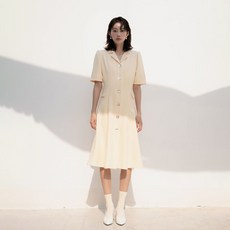 리올그 DUL ONE BUTTON MERMAID 반팔 원피스