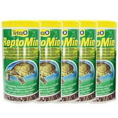 테트라 렙토민 거북이 사료, 1000ml, 5개