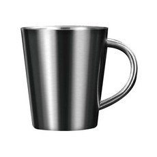 스테인리스 머그컵 300ml, 실버, 1개