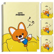 포포팬시 위드 뽀로로 후르츠 원링 노트, 에디, 8개