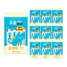 츄릅 짜먹는 고양이간식 스틱형 60g, 참치맛, 10개
