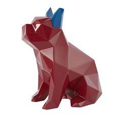 커미 소소한작당 Modern circus series Bulldog 인테리어 장식품, JEWELRY RED