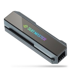 앱코 2280 M2 SSD 전용 SUITMASTER 방열판 AUTO RGB