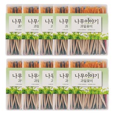 블룸엣홈 일회용 자작나무 4색 과일꽂이, 160개입, 10개