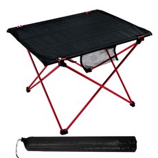 케이포캠프 백패킹 초경량 휴대용 접이식 캠핑 롤 테이블, 블랙