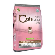 캐츠랑 키튼 고양이 사료, 동물성 단백질, 4kg, 1개