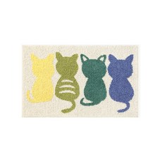 고양이 뒷모습 발매트, 아이보리
