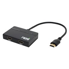 넥시 HDMI 1:2 분배기 유전원 케이블타입 NX-4K0102SPC NX524, 1개