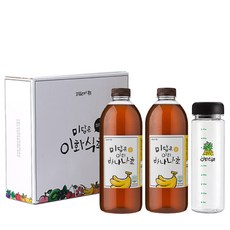 미담은 이화 바나나초 1000ml x 2p + 보틀 1000ml 세트, 1세트