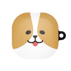 바니몽 갤럭시 버즈라이브 / 버즈2/버즈프로 센치무드 하드케이스, 05 코기페이스