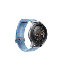 아이엠판다 갤럭시 액티브 1/2/워치3 20mm 루프백벨크로 스트랩 (40/41/42mm 호환 가능), 블루 + 퍼플, 1개