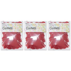 Joyparty 派對裝飾圓形紙片 3入, 紅色的