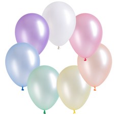 셈퍼텍스 펄파스텔풍선 30cm, 랜덤발송, 50개 랜덤발송, 50개