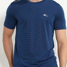 코몽트 스트라이프 냉감 등산 반팔 티셔츠 KMT19206