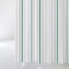 수풀 북유럽 스타일 샤워 커튼 1520 x 1880 mm sc564 + 플라스틱 고리 12p, 1세트